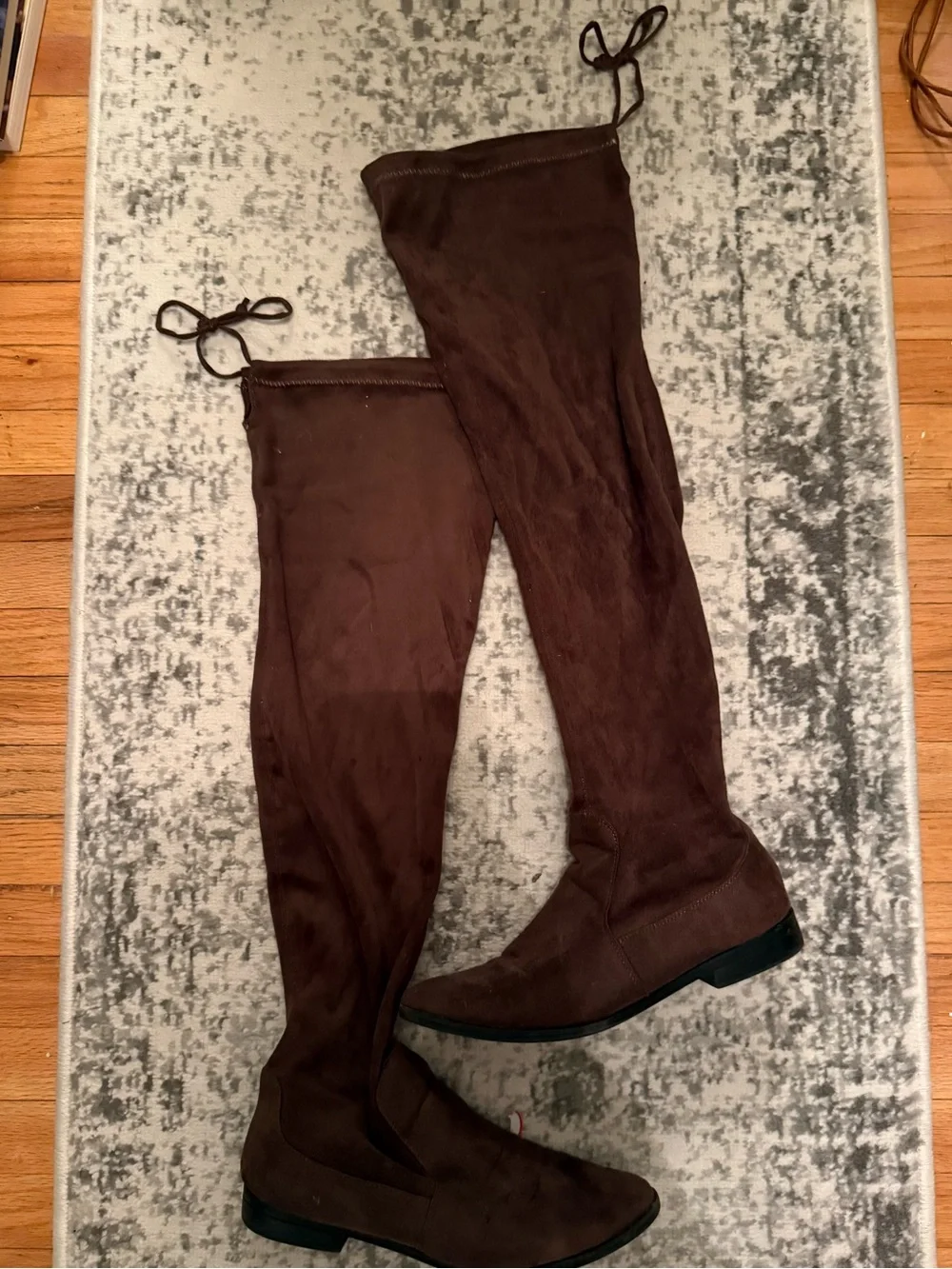 Women's Brown Suede Over-the-Knee Boots